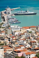 Town and Port, Zakynthos, Ionian Islands, Greece Fine Art Print