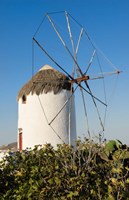 Mykonos Greece Port city at sunrise Fine Art Print