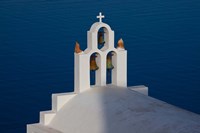Greece, Santorini, Imerovigli, Church Bell Tower Fine Art Print