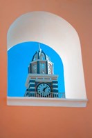 Scenic view of Thira, Santorini, Greece Fine Art Print