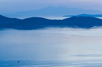 Greece, Dodecanese, Patmos, Skala Bay, Dawn Fine Art Print