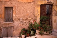 Colorful Architecture on Anafiotika Hill, Athens, Greece Fine Art Print