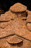 Tile Roof, Karitena, Peloponnese, Central Arcadia, Greece Fine Art Print