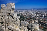 View of Athens From Acropolis, Greece Fine Art Print