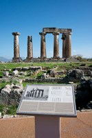 Greece, Corinth Doric Temple of Apollo Fine Art Print