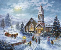 Parents Pray, Children Play Fine Art Print