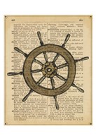 Nautical Series - Ship Wheel Framed Print