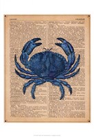 Vintage Crab Fine Art Print