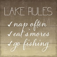 Lake Rules Fine Art Print