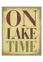 On Lake Time Fine Art Print