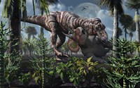 Tyrannosaurus Rex Kills a Triceratops as its Next Meal Fine Art Print