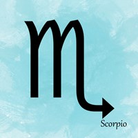 Scorpio - Aqua Fine Art Print