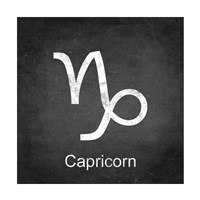 Capricorn - Black Framed Print