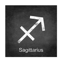 Sagittarius - Black Fine Art Print