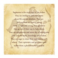 Sagittarius Character Traits Fine Art Print