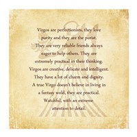 Virgo Character Traits Fine Art Print