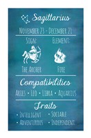 Sagittarius Zodiac Sign Fine Art Print