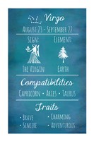 Virgo Zodiac Sign Fine Art Print