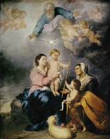 The Holy Family, also called the Virgin of Seville by Bartolome Esteban Murillo - various sizes