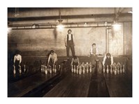 Subway Bowling Alley, 65 South St., Brooklyn, N.Y. Fine Art Print