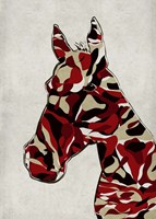 Camouflage Horse Fine Art Print
