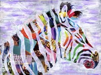 Purple Zebra Fine Art Print
