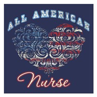 All American Nurse Fine Art Print