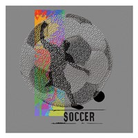 Soccer - Player Framed Print