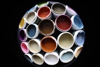 Color Cups & Tape 5 Fine Art Print