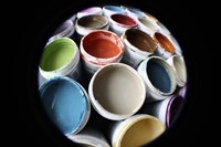 Color Cups & Tape 13 Fine Art Print