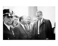 Martin Luther King and Malcolm X Framed Print