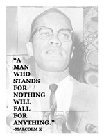 A Man Who Stands for Nothing Framed Print