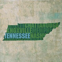 Tennessee State Words Fine Art Print