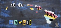 Hawaii State Map Fine Art Print
