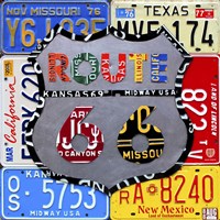 Route 66 Road Sign Fine Art Print