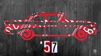 57 Chevy License Plate Art Fine Art Print