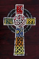 License Plate Art Celtic Cross Fine Art Print