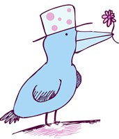 Flower Bird Fine Art Print