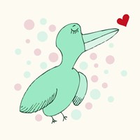 Dreamy Love Bird Fine Art Print