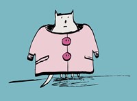 Awkward Cat Fine Art Print