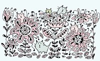 Flower Cats Fine Art Print