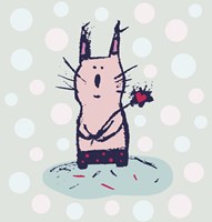 Polka Dot Kitty Fine Art Print