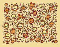 Smiling Sunflowers Fine Art Print