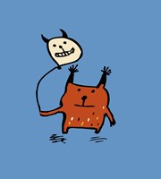 Little Orange Monsters Fine Art Print