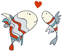 Two Little Fish Fine Art Print