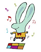 Disco Bunny Fine Art Print