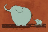 Skateboard Elephant Fine Art Print