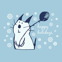 Christmas Party Cat Fine Art Print