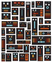 Crazy Robot Friends Fine Art Print