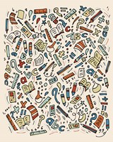 School Stuff Fine Art Print